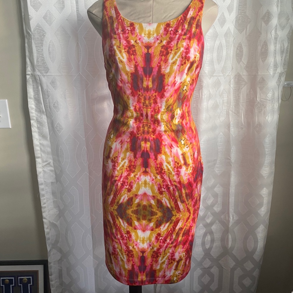 Abstract print dress